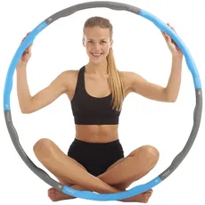 just be... Hula Hoop Reifen Erwachsene Abnehmen - Sportgeräte Fitness Zuhause Oder Fitnessstudio - Hoola Hoop mit Abnehmbaren Segmenten - Blau - 1,5kg