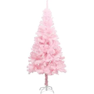 The Living Store Künstlicher Weihnachtsbaum mit Ständer Rosa 180 cm PVC - Rosa