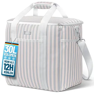HOEL Kühltasche groß 30L faltbar - Isolierte Thermotasche - Lunchtasche wasserdicht & auslaufsicher - Isoliertasche für Auto & Einkaufen - Picknicktasche Lunch Bag Lunchbag