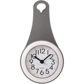 BESPORTBLE wasserdichte Wanduhr Bad Stumm Wanduhr Saugnapf Hängende Uhr