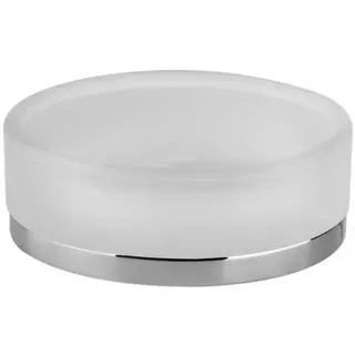 Gessi Emporio Seifenhalter, Standversion, Schale aus satiniertem Glas, 38827031, Farbe: Chrom