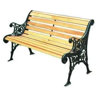 Blinky 9694030 Sitzbank, Gusseisen/Holz