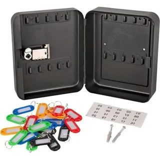 Schlüsselkasten mit 20 Schlüsselringen und Zahlenschloss | Sicher und langlebig zur Wandmontage