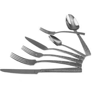 Solex Alexa Besteckset 42 teilig für 6 Personen inklusive Fischbesteck - Silber