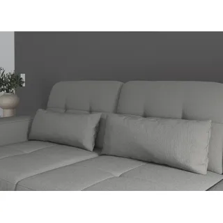 sit&more Baviene Sofakissen 65 x 25 cm Silber