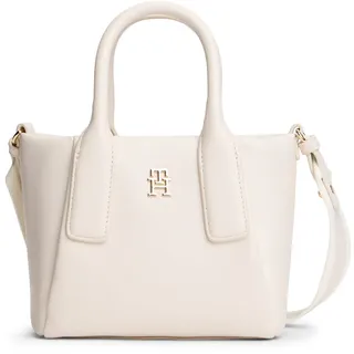 Tommy Hilfiger Essential Mini Schultertasche Kunstleder Soft Cream