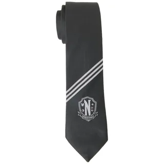 Mittwoch Logo Nevermore Schwarze Krawatte