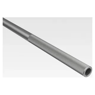 Schleuderstäbe/Gardinenstäbe (2 Stück) Silbergrau aus Aluminium für Gardinen/Vorhänge, 150 cm - Grau
