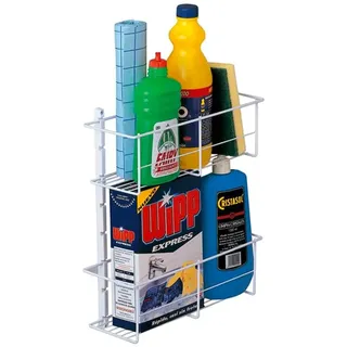 Avilia Multifunktionales Wandregal - Organizer für Küche, Bad und Terrasse, aus Kunststoff, Weiß, 12 x 33 x 37,3 cm