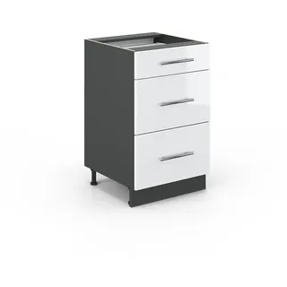 Vicco Schubladenschrank Fame-Line 50 x 82 x 51,6 cm Weiß