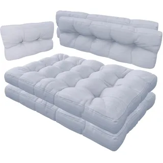 MSS® 5er-Set Relax Palettenkissen Palettenposter Palettensofa Anthrazit hell & dunkel