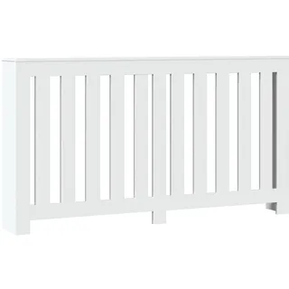 vidaXL Heizkörperverkleidung Weiß 149x20x82 cm Holzwerkstoff - Weiß