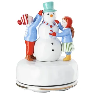 Hutschenreuther Weihnachtsspiele Spieluhr groß 16 cm Weiß