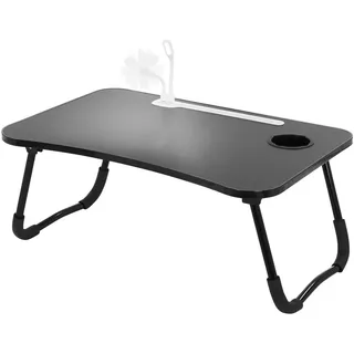 ML-Design Laptoptisch , Schwarz , Holzwerkstoff , 40x25x60 cm , Büromöbel, Schreibtische, Laptoptische