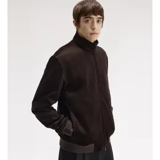 Fred Perry für Herren. J8546 Braune Cordjacke Brentham (L), Lässig, Baumwolle