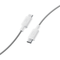 Cellular Line Lade- und Datenkabel Style COLOR 100cm USB Type-C auf Type-C, Weiß; Lade-/Datenkabel