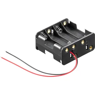 goobay Batteriehalter 8x Mignon Schwarz