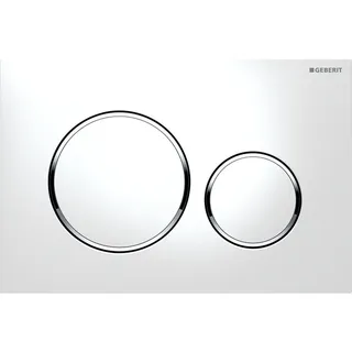 Geberit Sigma20 Betätigungsplatte weiß/hochglanzverchromt
