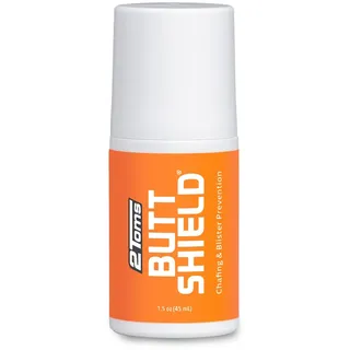 2Toms ButtShield Anti-Reibung Roll-On, schützt Po und Oberschenkel vor Wundreiben und Hautirritationen, schweiß- und wasserfest, ideal beim Radfahren, Laufen und Sport, 45 ml