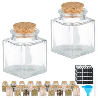 Relaxdays Gewürzglas 50 ml 20 St.