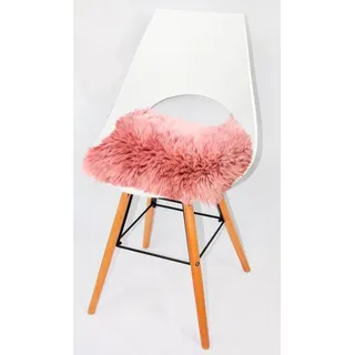 Heitmann Felle Stuhlkissen »Lamm, Sitzauflage eckig« 44x44 cm, echtes Lammfell, waschbar, auch als 2er oder 4er Set, lila