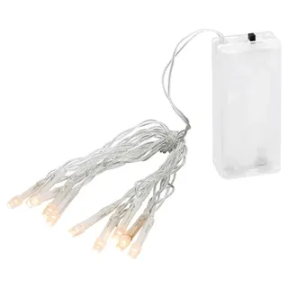 Lex LED Lichterkette Batteriekette Weihnachten Beleuchtung Warmweiß