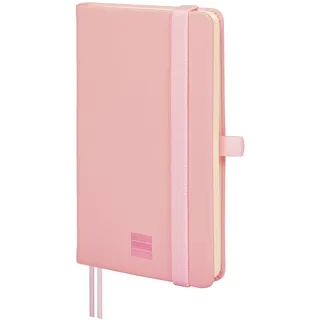 Finocam - Notizbuch Nexo Festeinband Dotted-Gepunktet Rosa | Kleines Notizbuch mit perforierten Blättern | Innentasche und Stifthalter | 72 Seiten, Ideal als Bullet Journal