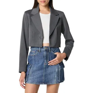The Drop Reims Cropped Blazer, Grau meliert, L