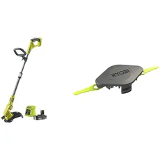 RYOBI 18V ONE+ Akku-Rasentrimmer RLT183220S & Schlagmesser Sense Trimmer 5132004559 RAC155 Kunststoffmesser