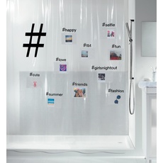 Bild von spirella, Duschvorhang, Hashtag (180 x 200 cm)