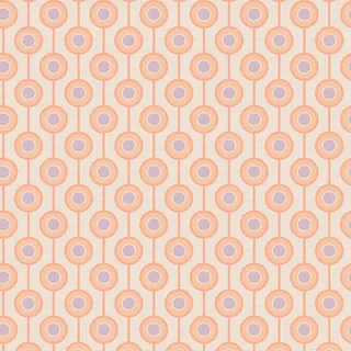 A.S. Création Retro-Tapete 70er Jahre 0,53 x 8,5 m -Tapete-Vintage Grafik-Muster in Beige, Orange, Lila - Vliestapete Retro Chic Made in Germany - 395375