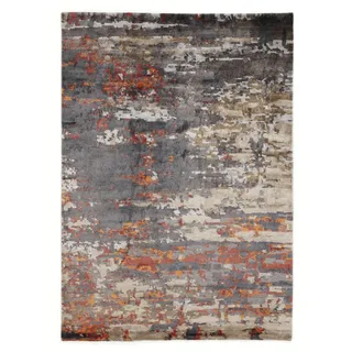 Musterring Orientteppich , Grau, Orange, Beige , Textil , rechteckig , 70x140 cm , in verschiedenen Größen erhältlich , Teppiche und Böden, Teppiche, Orientteppiche