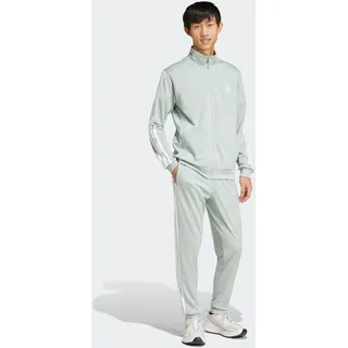 Trainingsanzug ADIDAS SPORTSWEAR "DAYREADY", Herren, Gr. XXL, grau (wonder silber), Interlock, Obermaterial: 100% Polyester, Sportanzüge Trainingsanzug, für Laufen und sportliche Aktivitäten, zweiteiliges Set