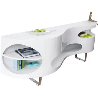 SalesFever Sideboard 200 x 60 x 50 cm hochglanz weiß