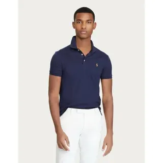 Polo Ralph Lauren für Herren. 710685514003 Slim Fit marine soft touch polo (L), Lässig, Baumwolle, Kurzarm
