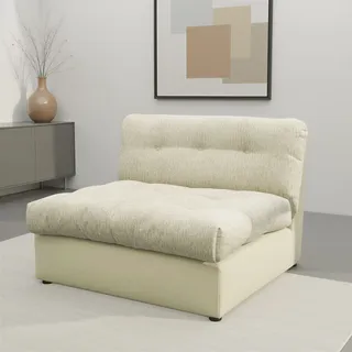 DOMO collection "Caleo, 121 cm breit, modular, großzügige Polsterung, Federkern", erweiterbar mit weiterem Sofaelement, Einzelsofa und Eckelement,