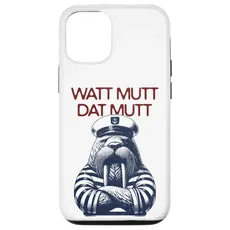 Hülle für iPhone 14 Watt-Mutt-Dat-Mutt - typisch Norddeutsch Walross Kapitän