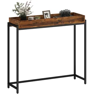 Homcom Konsolentisch 30x91x100 cm Braun