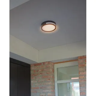 Lutec Außenwandleuchte Aluminium 4,8 cm IP54 Anthrazit