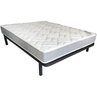 Set Bettzeug Maryland Matratze + Rahmen A Latte EBAC 140x190