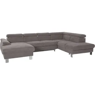 Cotta Wohnlandschaft »Komaris«, U-Form, B: 320 cm« mit Bettfunktion, Bettkasten & Licht,