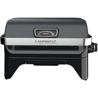 CAMPINGAZ Attitude2go R Gasgrill, Tischgrill mit geringem Rauch, tragbarer Balkongrill, Campinggrill, mit Deckel, Thermometer und Gusseisengrill,