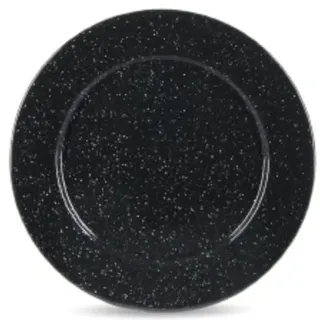 WARMCOOK CINSA-315289 Speiseteller, emaillierter Stahl, Durchmesser 16 cm, Schwarz