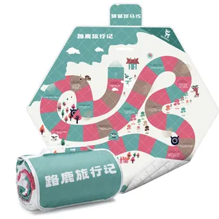 Qunature Picknickdecke 200x200cm Outdoors Campingdecke Wasserdicht Faltbar Picknickmatte Hellgrün-rosa sechseckig