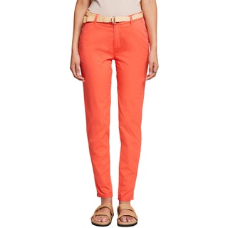 ESPRIT Damen 023EE1B333 Hose, Coral Orange, 30/34