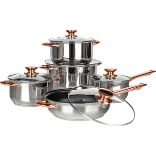 Banquet Edelstahl-Kochgeschirr-Set Swing Copper, 10-teilig