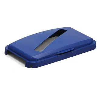 Durable Klappdeckel mit Einwurfschlitz für Durabin Abfalleimer 60 Liter, blau, 1800502040