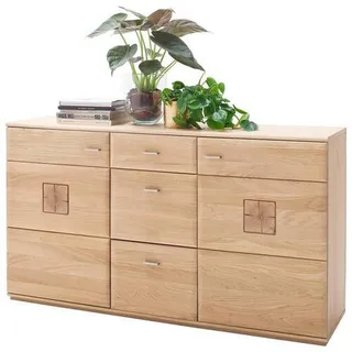 Livetastic Sideboard - Eiche Bianco teilmassiv