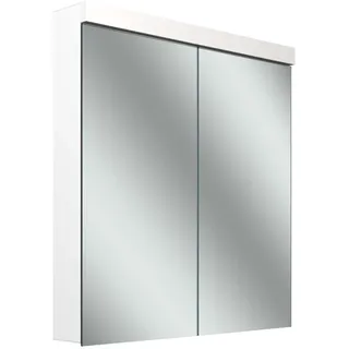Schneider LOW plus LED-Spiegelschrank, 2 Türen 35/35cm, 695x120x747mm, Beleuchtung oben, 172.070.02.02, Ausführung: EU-Norm/Korpus weiß/4000K