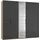 Drehtürenschrank Level by fresh to go 250 x 236 x 58 cm Grau